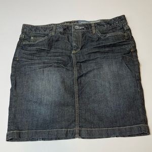 Converse One Star Denim Skirt Womens 12 Blue Jean Medium Wash Slit Five Pocket